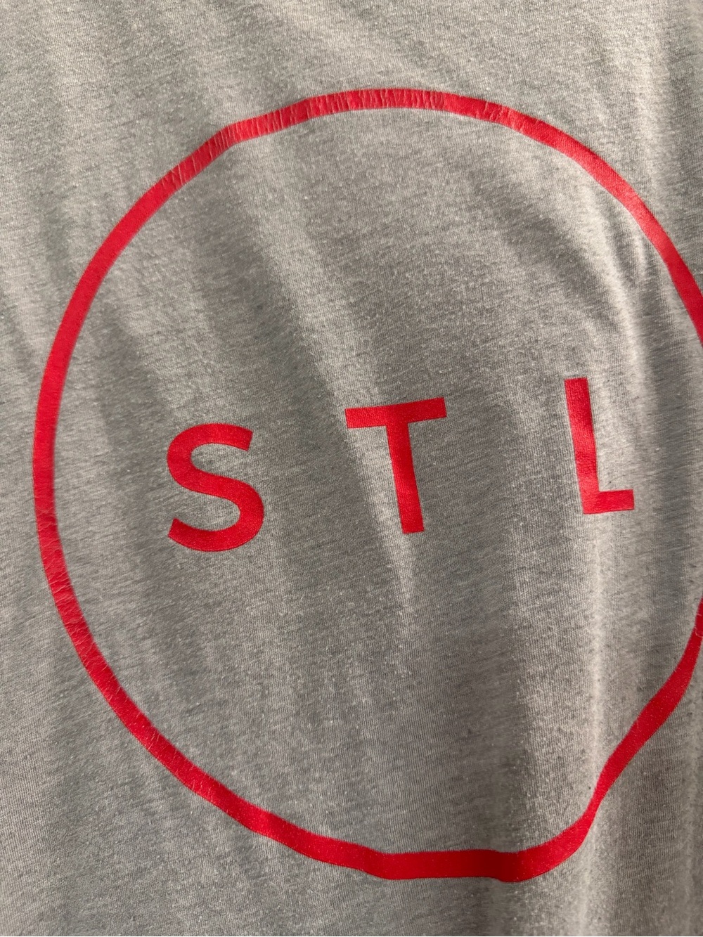 STL Red Logo Grey Men’s T-Shirt